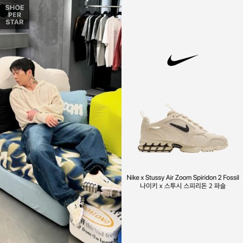 【🎁한정판】나이키 x 스투시 에어 줌 스피리돈 케이지 베이지 CQ5486-200 photo review